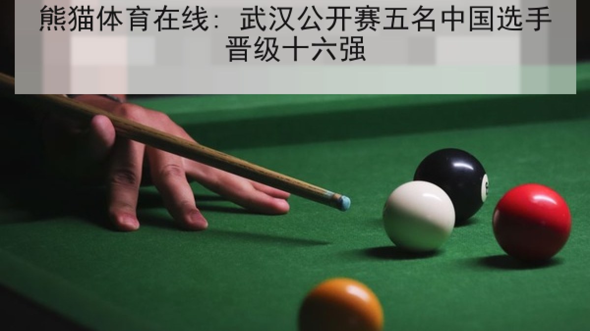 熊猫体育在线: 武汉公开赛五名中国选手晋级十六强